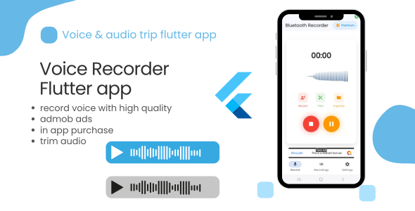 Voice Recorder - Voice Recording - Flutter app - Voice Memos