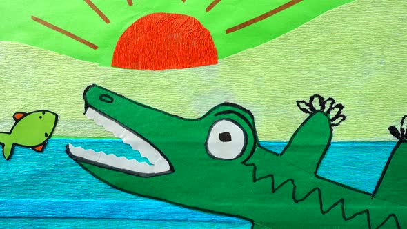 Applique Crocodile