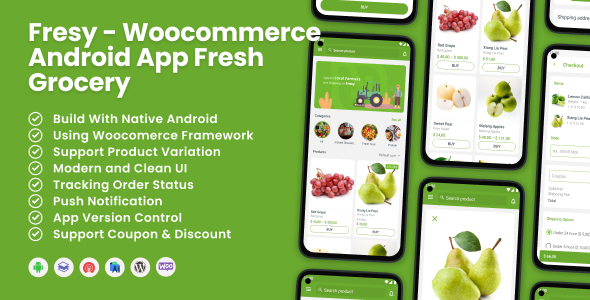 Fresy - Woocommerce Android App Fresh Grocery 2.4