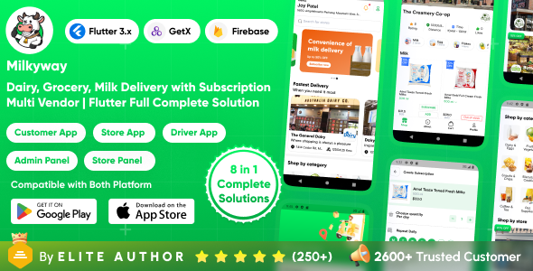 Milkyway - Multi-Vendor Milk Subscription App | Daily Milk & Grocery Delivery App | Full Solution