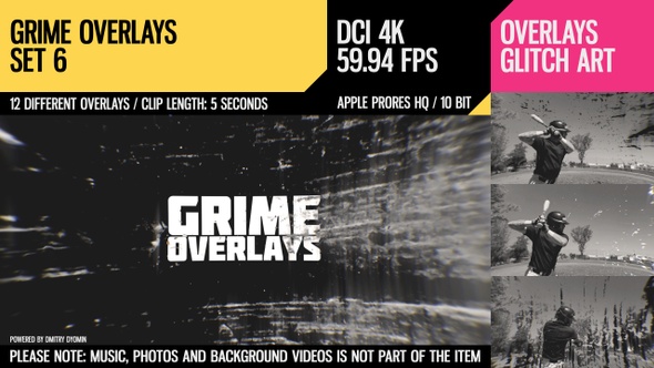 Grime Overlays (4K Set 6)