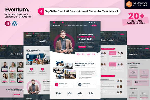 Eventum - Event & Conference Elementor Template Kit