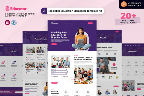 Educator - University & School Education Elementor Template Kit