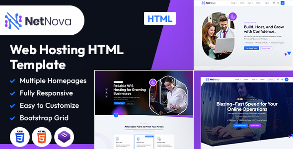 NetNova | Web Hosting HTML Template – 0 Sold!