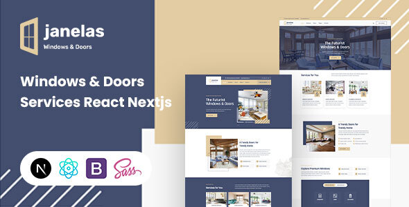 Janelas – Windows & Doors Services React Nextjs Template – 0 Sold!