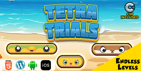 Tetra Trials HTML5 Construct 3 Game