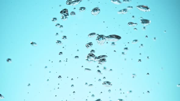 Super Slow Motion Shot of Bubbles in Water at 1000Fps