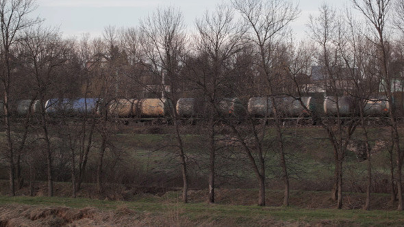 Set Of Tanks With Oil And Fuel 