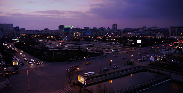 Dusk Traffic Time Lapse