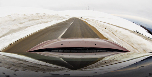 Fisheye Driving In Slow Motion