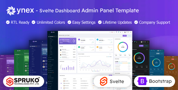 Ynex – Svelte Admin Dashboard Bootstrap Template – 0 Sold!