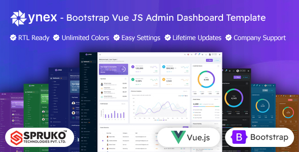 Ynex – Bootstrap Vue JS Admin Dashboard Template – 0 Sold!