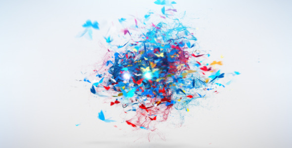 Colorful Butterfly Logo Reveal alt