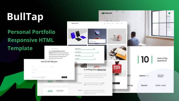 BullTap – Personal Portfolio Responsive HTML Template – 0 Sold!