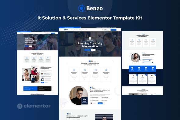 Benzo - It Solution & Services Elementor Template Kit
