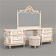 Classic European style Dressing Table 29 - 3DOcean Item for Sale
