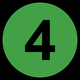 Female Saying Four