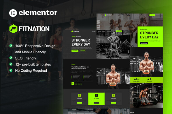 FitClass – Gym & Fitness Elementor Template Kit – 0 Sold!