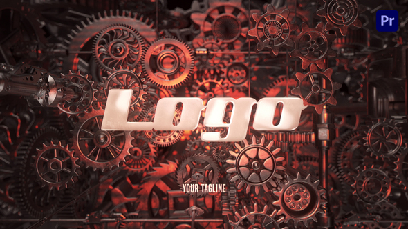 Industrial 3D Metal Logo Intro - Premiere Pro