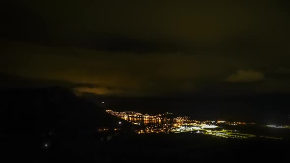 Queenstown at night timelapse