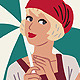 Flapper Girls: Retro Beach Character in 20's Style - GraphicRiver Item for Sale