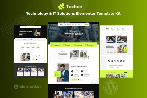 Techee - Technology & IT Solutions Elementor Template Kit