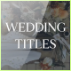 Wedding Titles - VideoHive Item for Sale