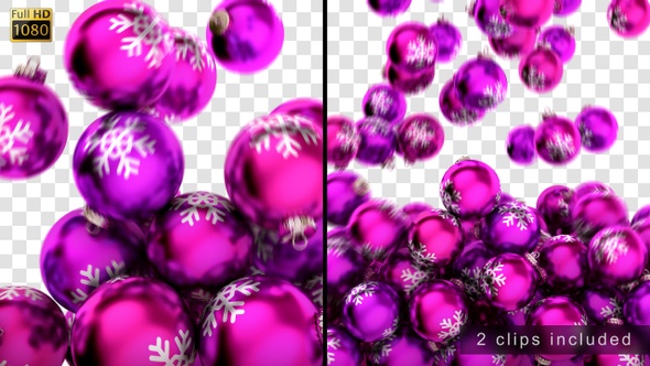 Christmas Violet Ball Transitions