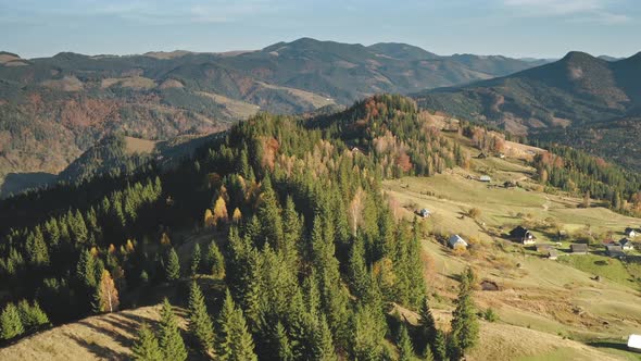 Mountain Village at Pine Forest Aerial