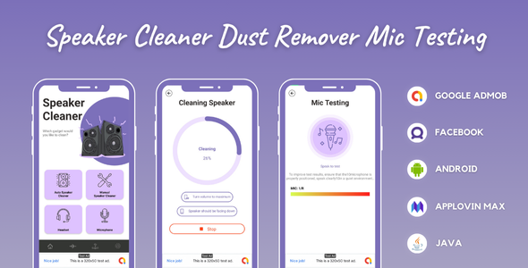 Speaker Cleaner - Dust Remover - Water Cleaner