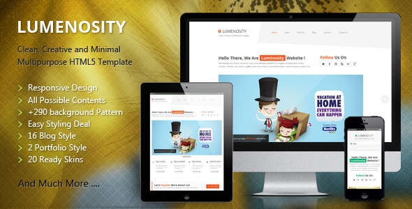 LUMENOSITY - Multipurpose Responsive HTML5 Theme 