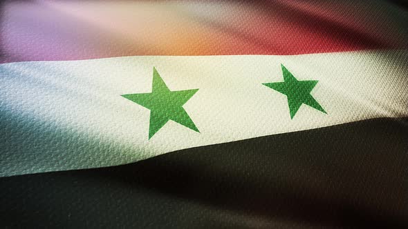 fabric pattern wavy syria flag of