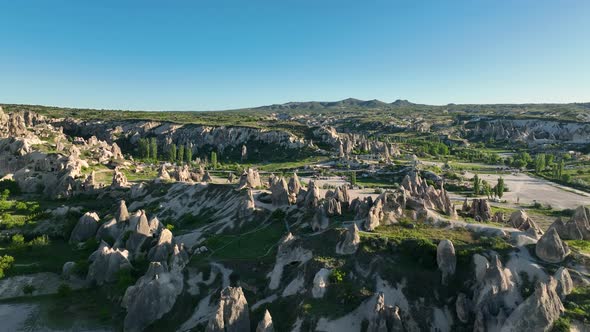 The best landscapes of Cappadocia aerial view 4 K