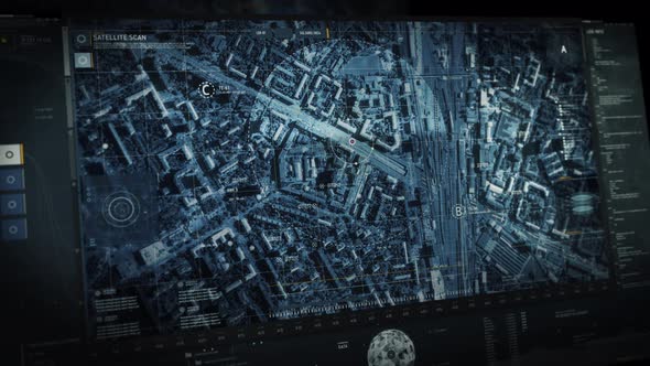 Navigation control software inspecting the region for unprotected army drones alt