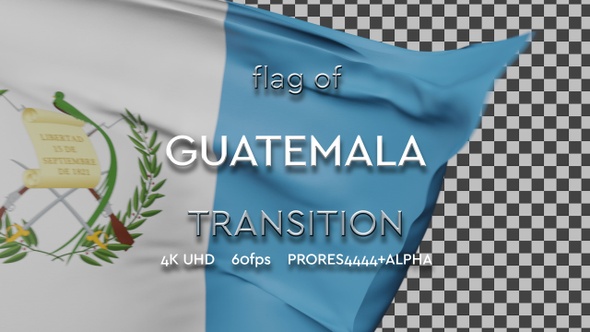 Flag of Guatemala Transition | UHD | 60fps alt