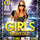 Girls Night Out Flyer Template - GraphicRiver Item for Sale
