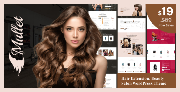 Mullet – Hair Extension & Beauty Salon WordPress Theme – 0 Sold!