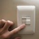 Light Switch on the Wall Click On Off