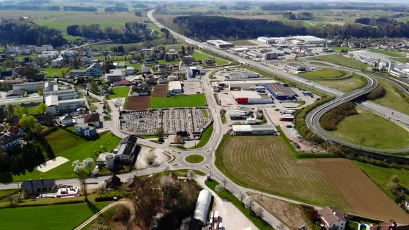 Drone Video of an Village in Upper Austria