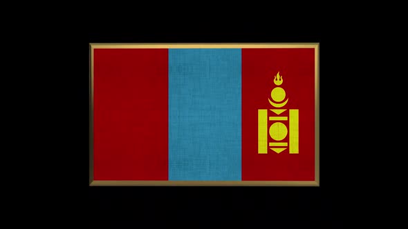 Mongolia 3D Flag