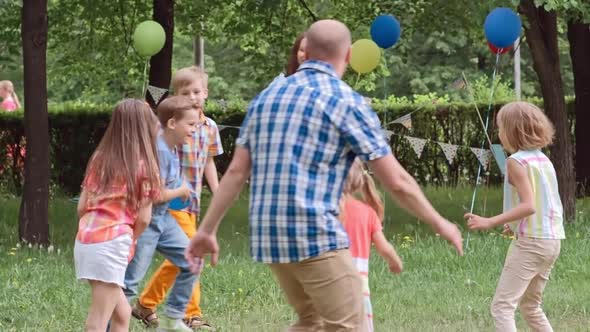 Active Game for Children at Birthday Party