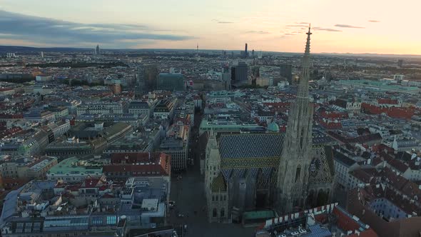 Aerial of Stephansplatz 