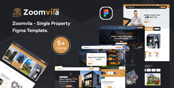 Zoomvilla – Single Property Figma Template – 0 Sold!