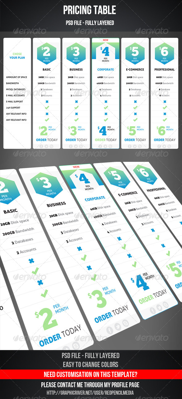 Pricing Table