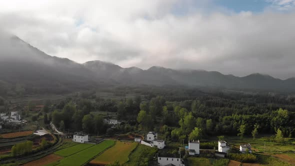 Mountain Village In China D