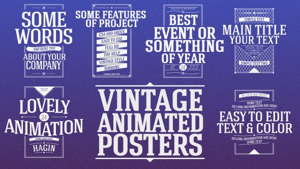 Animated Vintage Posters