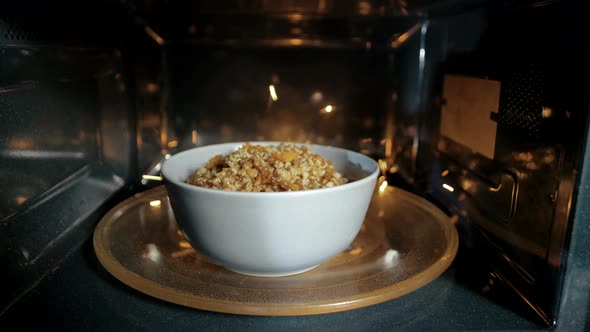 Microwave broken and sparks while cooking dinner