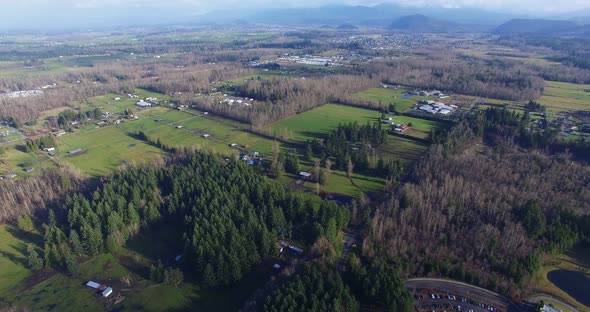 Aerial View of the Village in USA