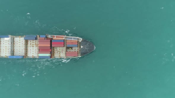 Cargo Ship in the Sea