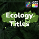 Ecology Titles for FCPX - VideoHive Item for Sale